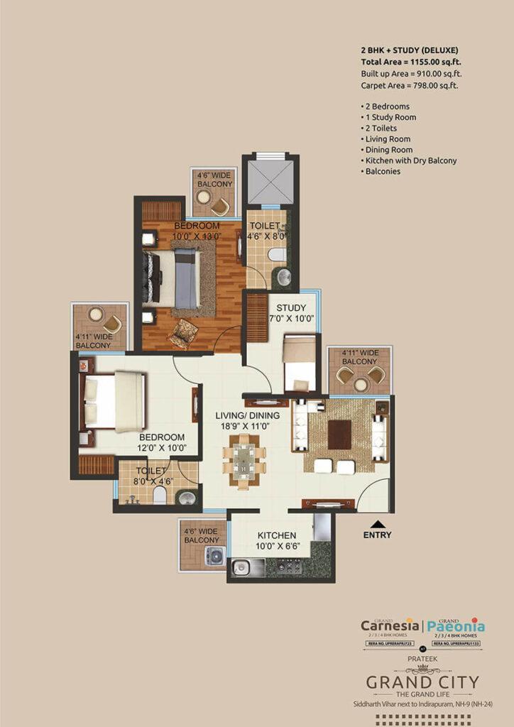 carnesia floor plan 2bhk 1155sqft